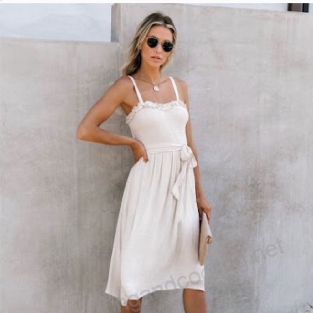 NWT Vici - Enjoy It All Pocketed Smock Midi Dress